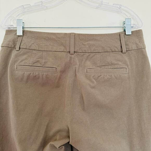 Banana Republic Cotton Twill Taupe Khaki Jackson Fit Pants Size 8 - Picture 8 of 10